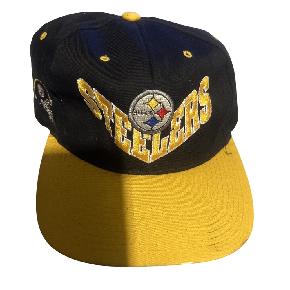 Pittsburgh Steelers Hat‎ Cap Snapback Black Yellow NFL Flat Bill Football Sports